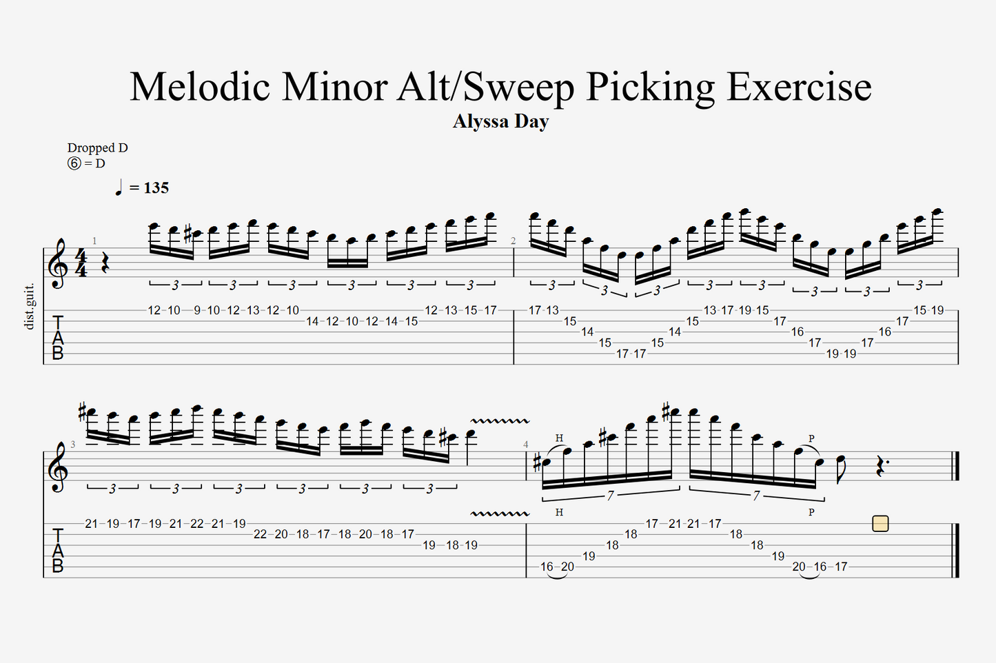 Free Alternate & Sweep Picking Exercise!